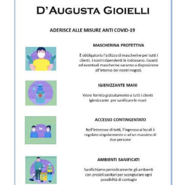 D’AUGUSTA GIOIELLI E MISURE ANTI COVID
