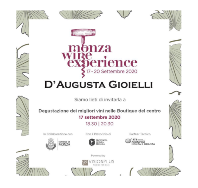 D’AUGUSTA MONZA WINE EXPERIENCE 2020